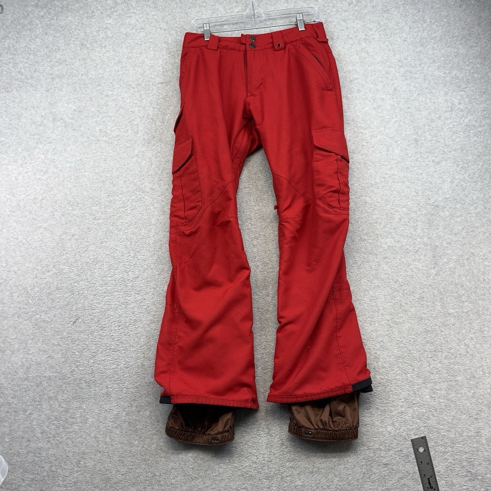 Men's‎ S Burton Red Baggy Waterproof Snowboard Snow Lined Pants Ski Dry Ride *